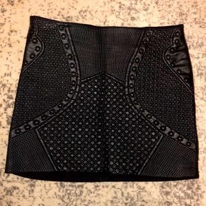 Faux Leather Skirt
